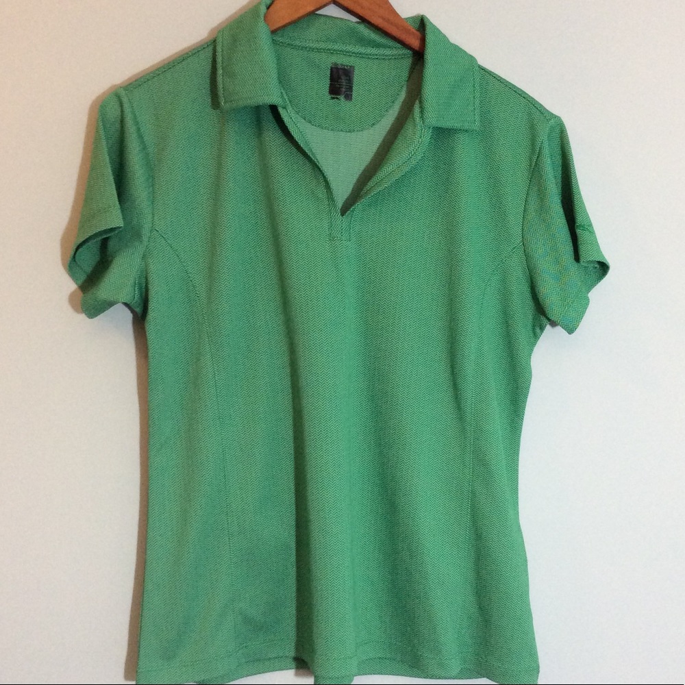 Slazenger Green Golf Top Sz L